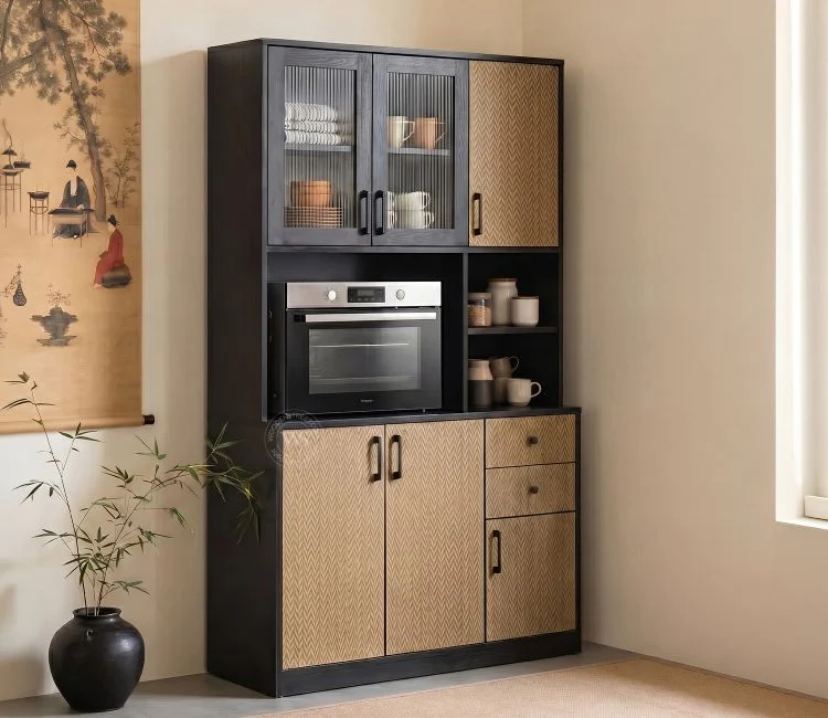 Basilic Engineered Wood Kitchen Cabinet with Textured Front & Ample Storage Space (Zigzag Brown) Basilic Engineered Wood Kitchen Cabinet with Textured Front & Ample Storage Space (Zigzag Brown)